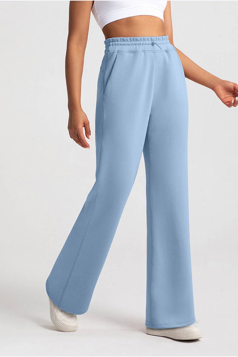 CWBLP1508_MODAL HIGH WAIST LOOSE RUNNING SPORTS PANTS