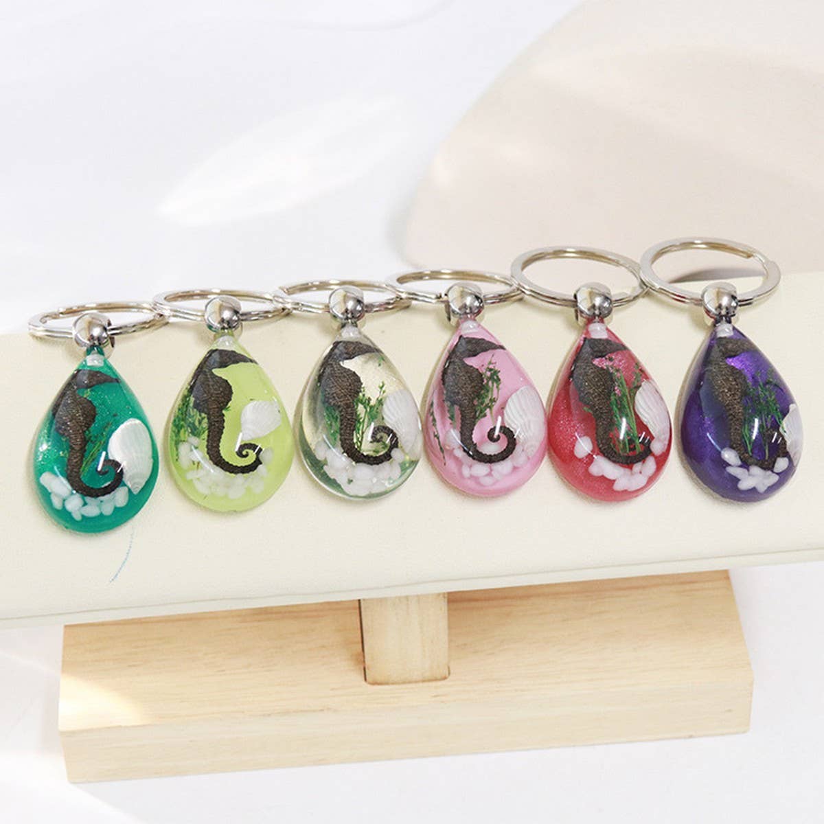 NEW CREATIVE SEAHORSE KEYCHAIN SOUVENIR PENDANT