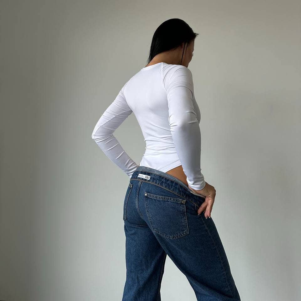 Sexy tight long-sleeved base jumpsuit