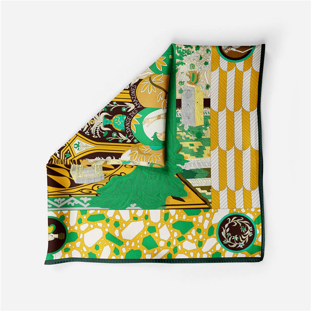 Printed Satin Head Wrap Scarf for Warmth & Style_CWASC0662