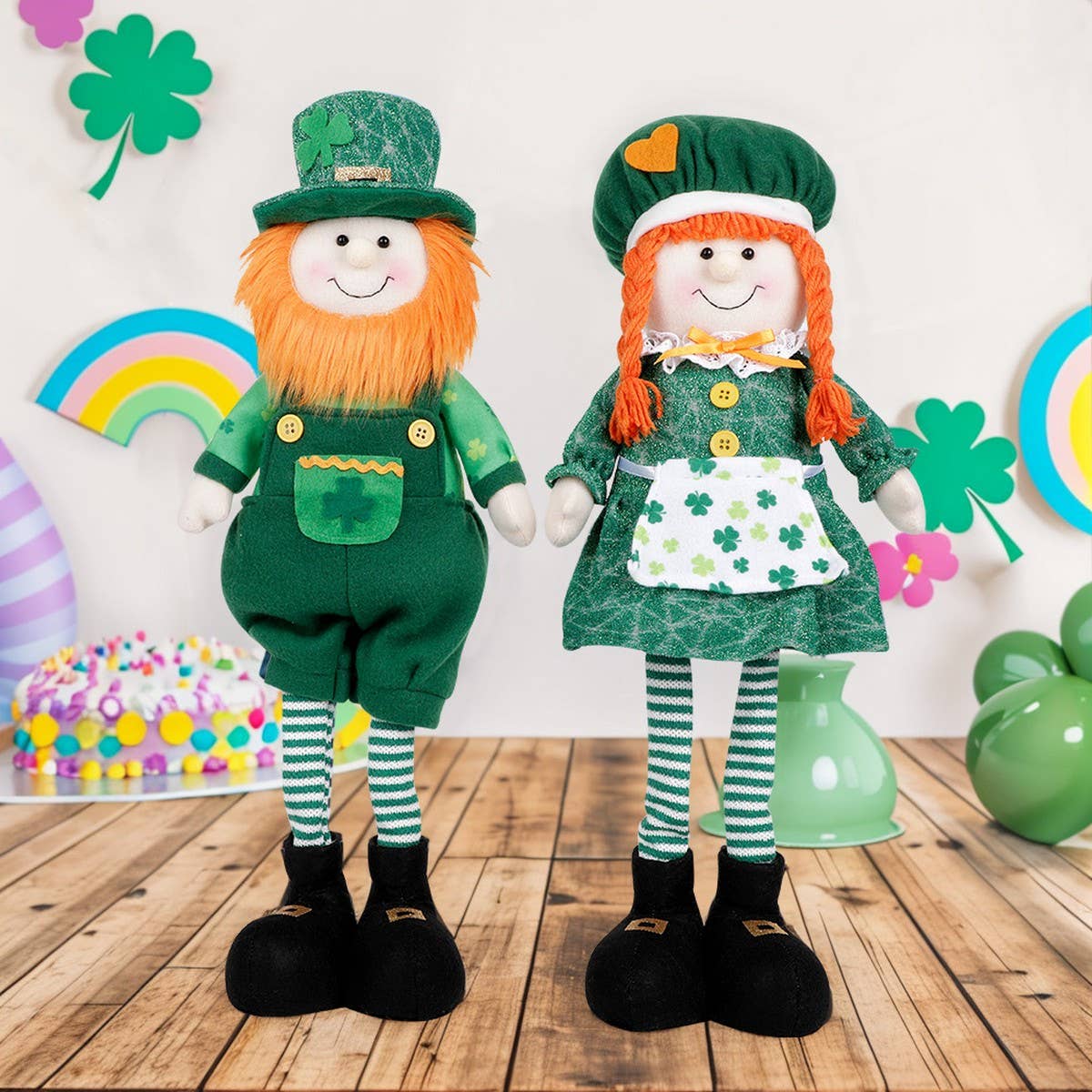 ST. PATRICK'S DAY DOLL GREEN DECORATIONS_CWMM3451