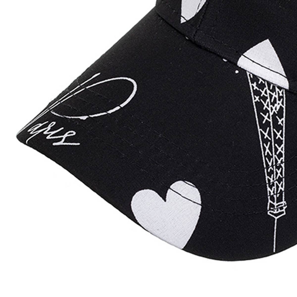 CASUAL LOVE TOWER PRINT BASEBALL CAP_CWAH1181