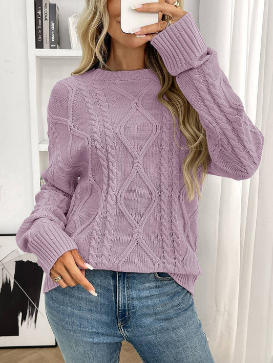 Round-neck loose knitted round-neck sweater