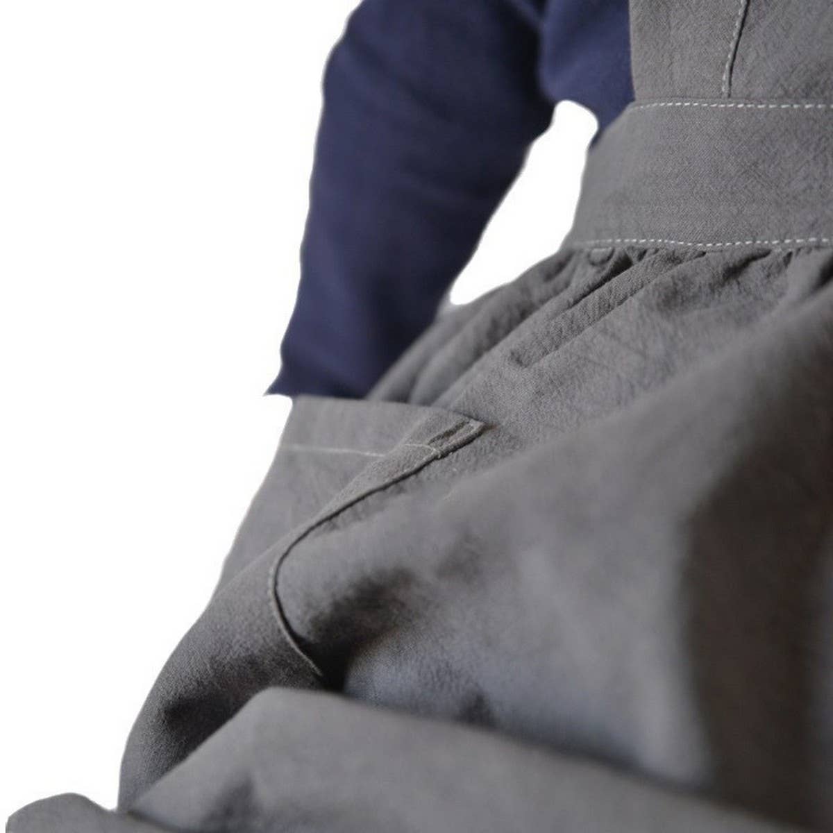 Aprons kids linen with pockets vintage_CWMM3300