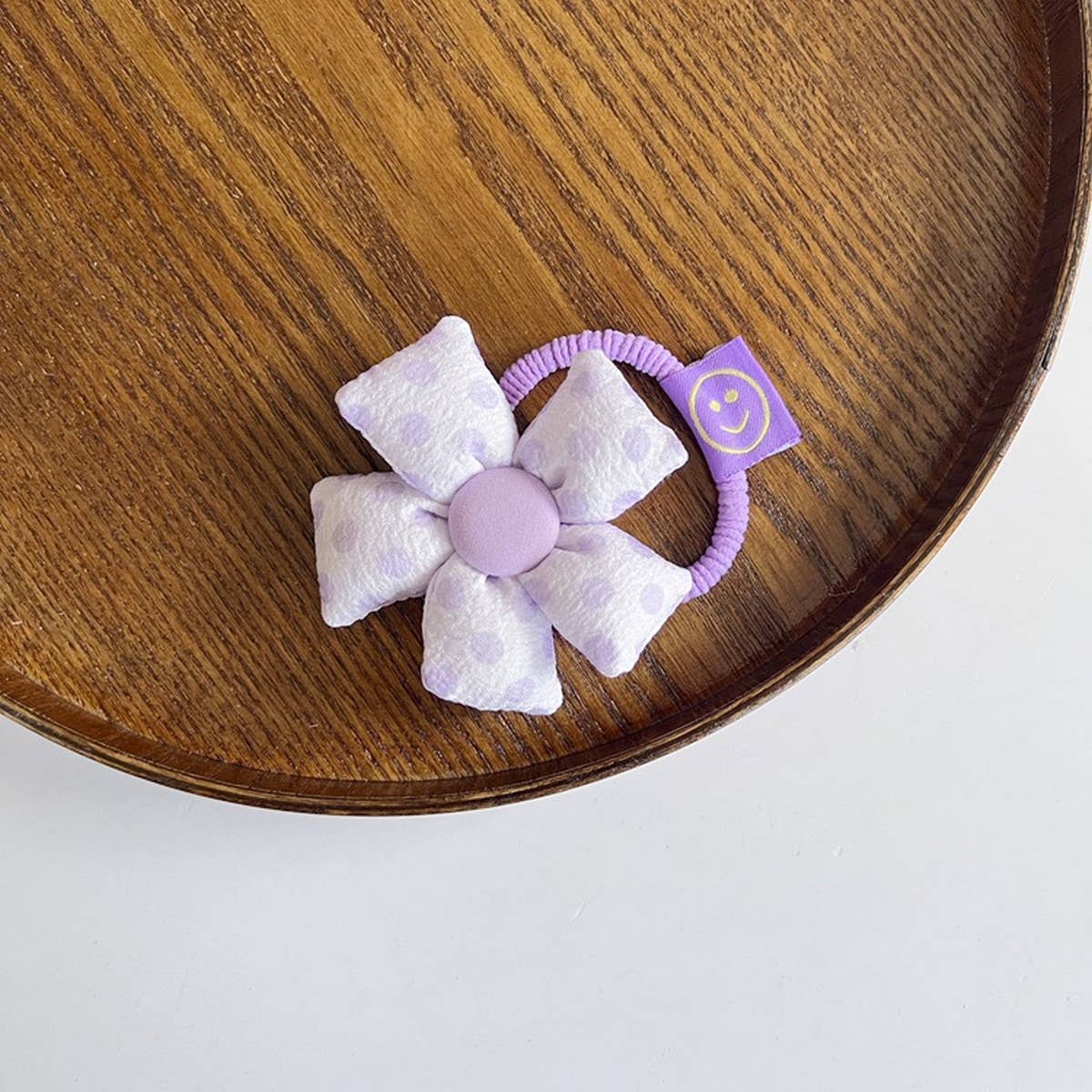 CHILDREN'S MACARON FLOWER HAIR TIE