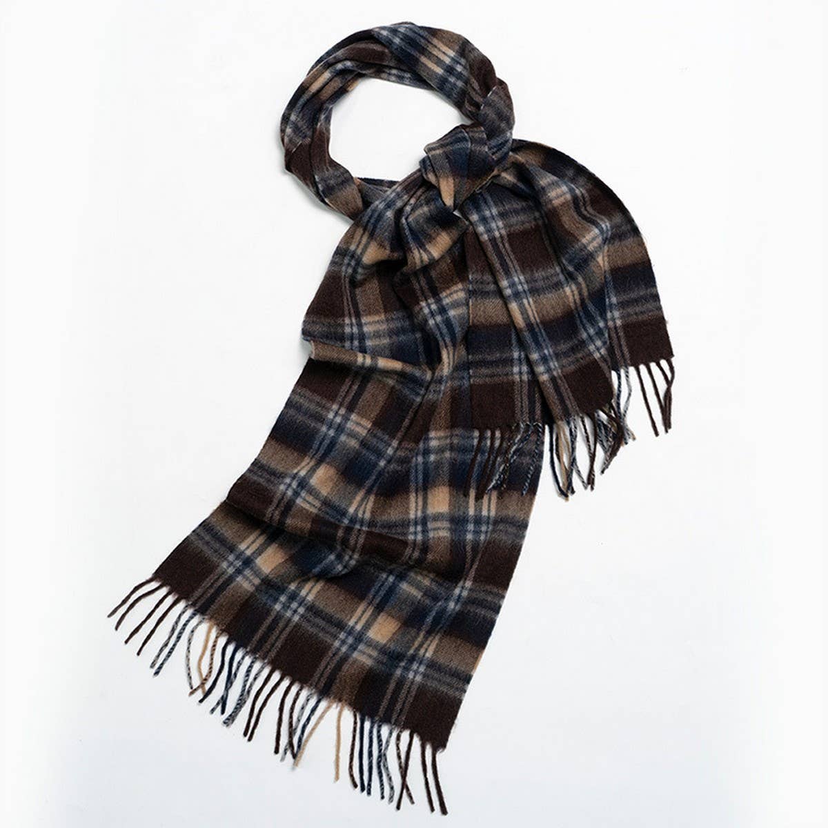 Nordic Plaid Wool Scarf ??Warm Winter Couple Wrap_CWASC2357