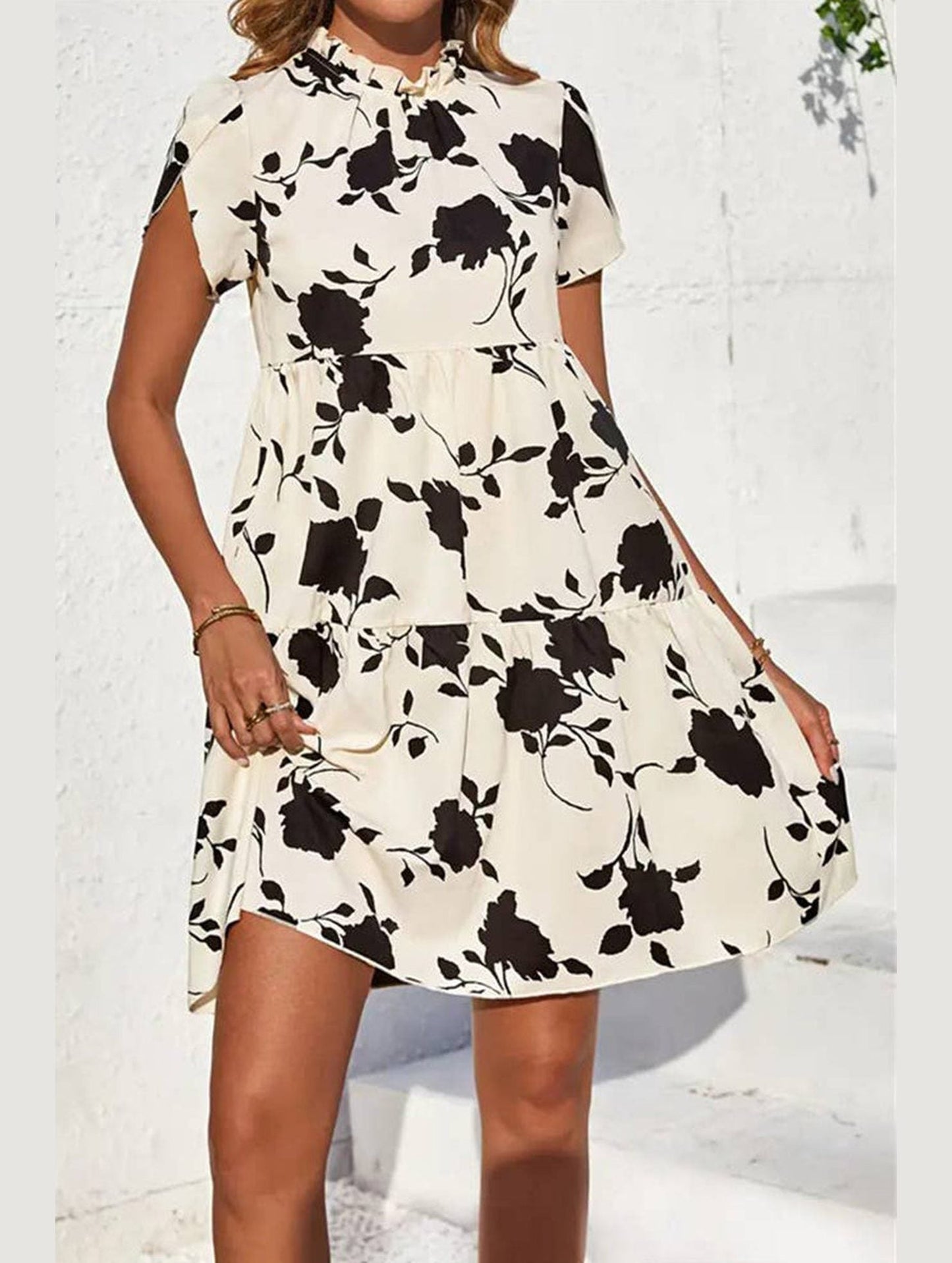 DOLL COLLAR DRESS WITH WOODEN EARS_CWDSD3556