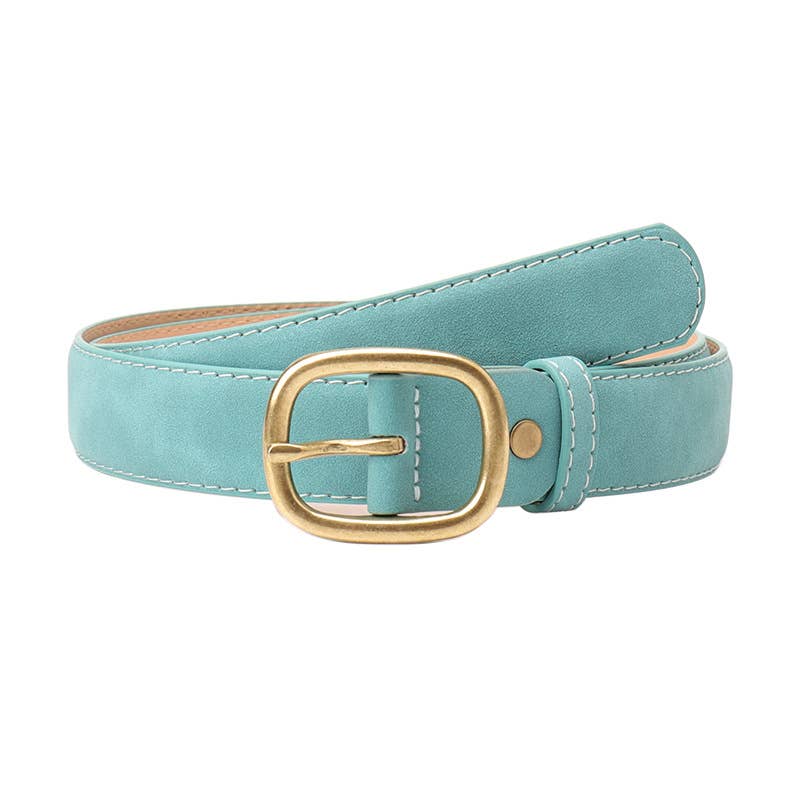 Fashionable retro trendy bronze pin buckle belt