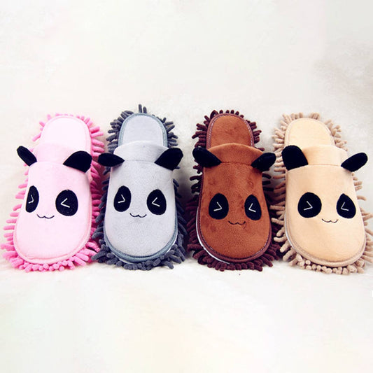 WASHABLE LITTLE BEAR PATTERN MOP SLIPPERS