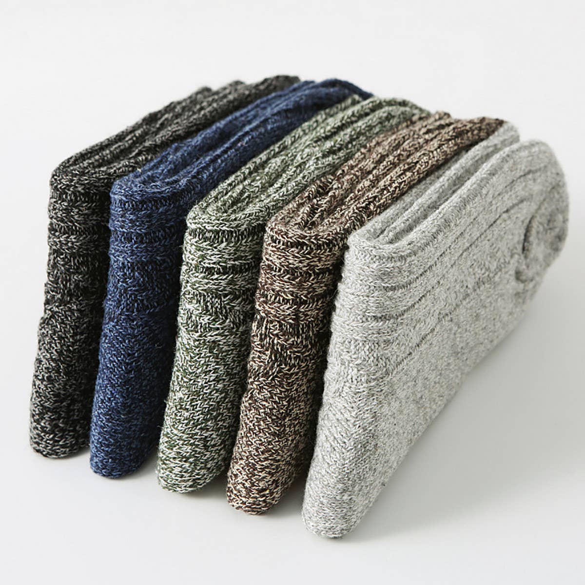 5 PAIRS PER PACK DOUBLE NEEDLE THICKENED SOCKS_CWMS0690