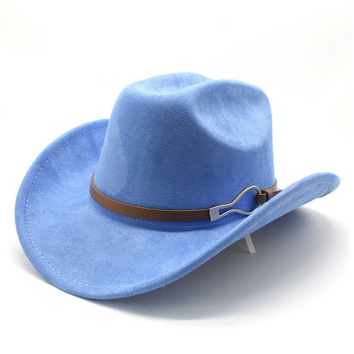 Belt Buckle Western Cowboy Hat Adjustable Brim_CWAH2532