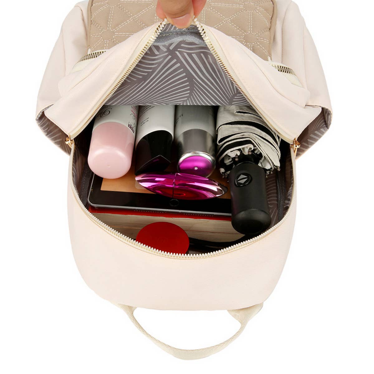 WOMEN'S FASHIONABLE ALL-MATCH SOLID COLOR BACKPACK_CWAB2736