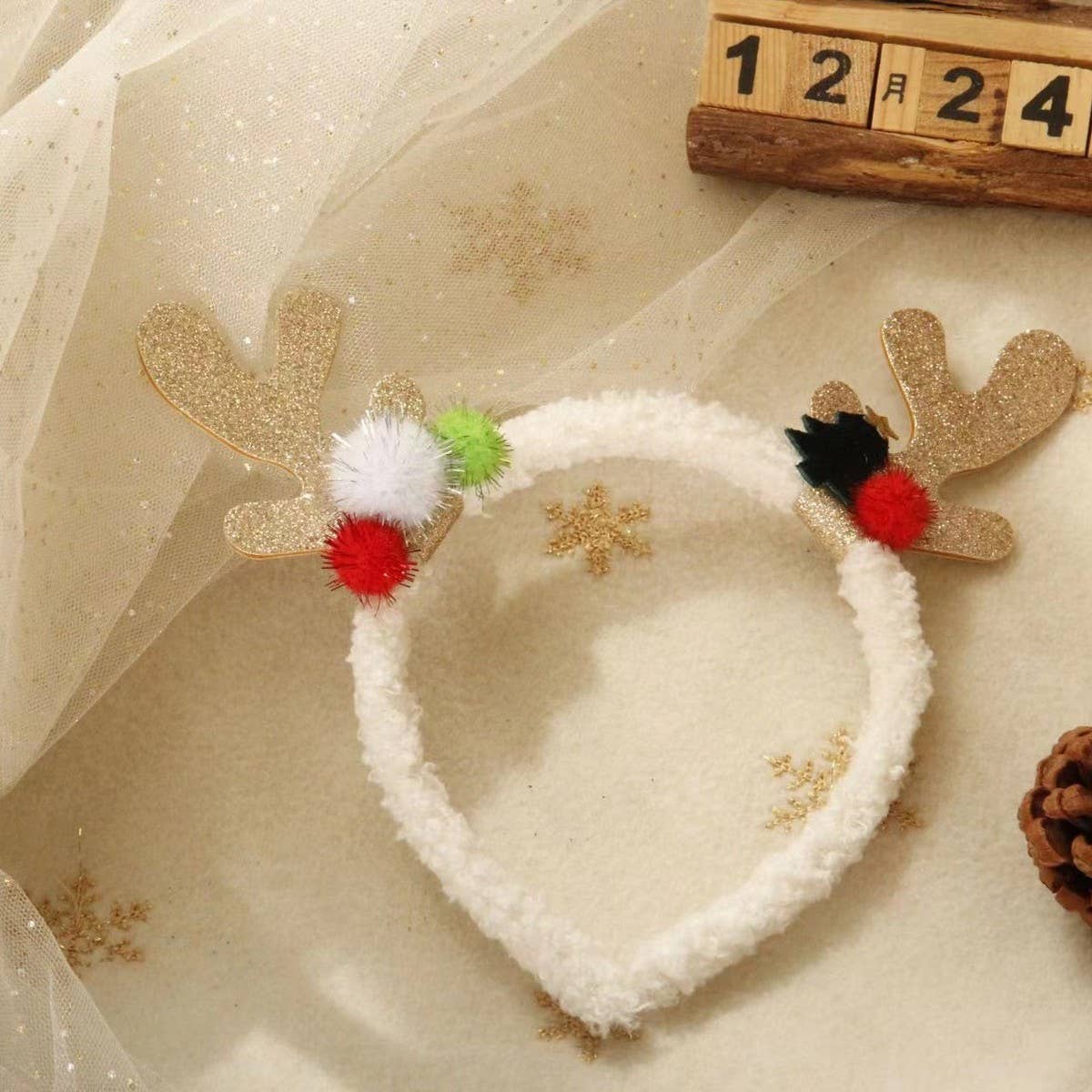 HOLIDAY GIFT CUTE DEER ANTLER CHRISTMAS HEADBAND