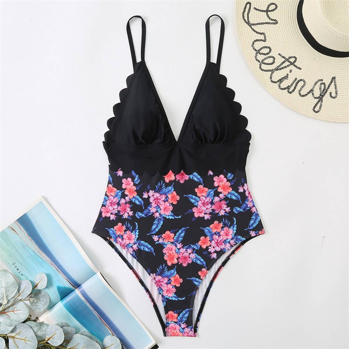 WOMEN'S BIKINI TUMMY CONTROL ONE PIECE SWIMSUIT