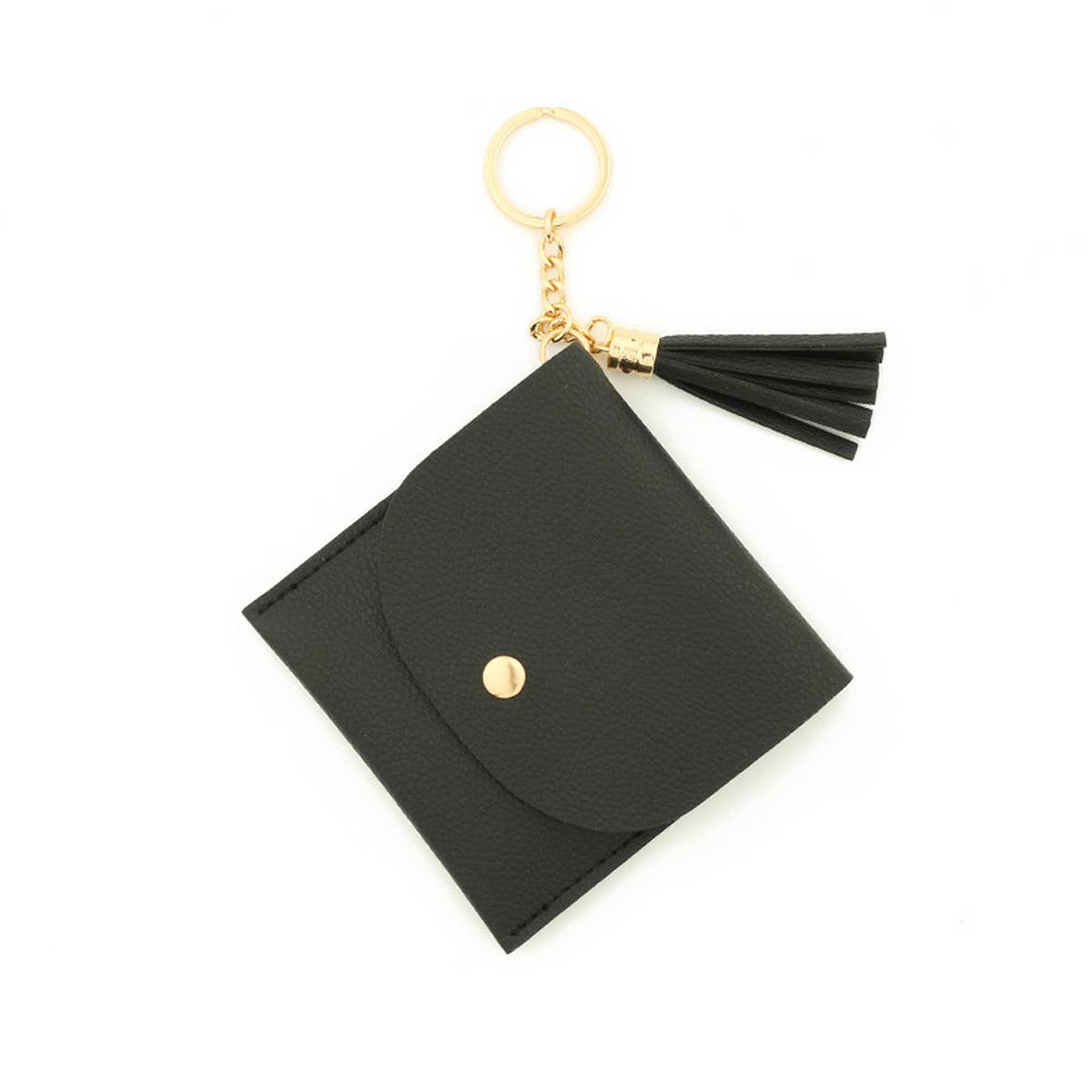 NEW SOLID COLOR CARD HOLDER KEYCHAIN
