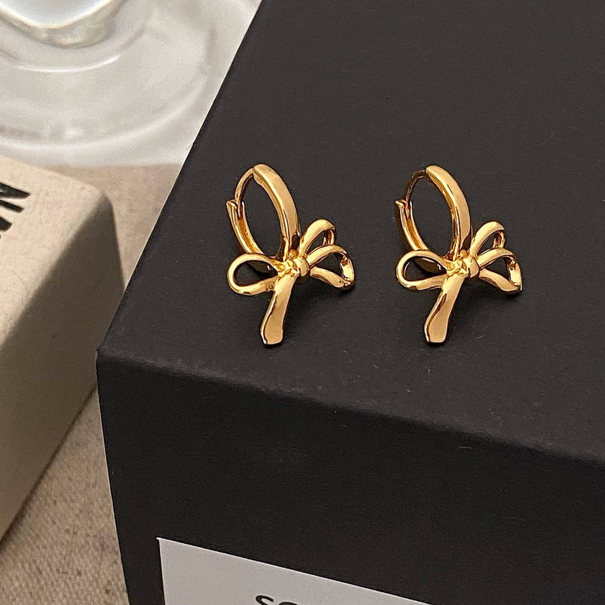 UNIQUE HIGH-END SWEET STYLE BOW FASHION EARRINGS