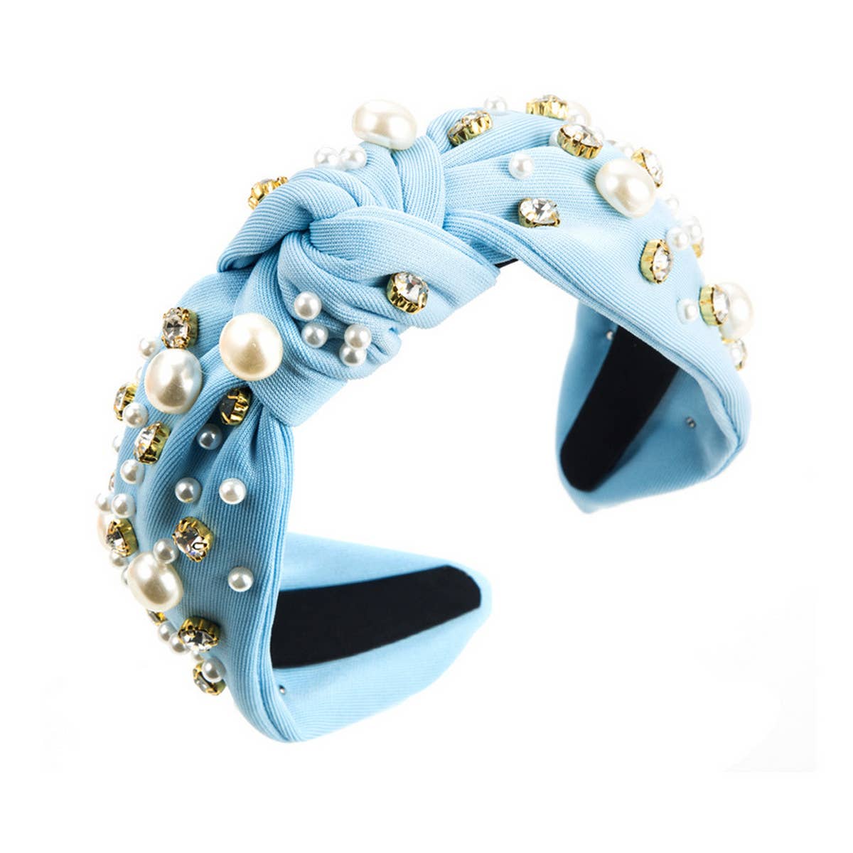 NEW FASHIONABLE WIDE-BRIMMED PEARL HAIRBAND_CWAHA0813