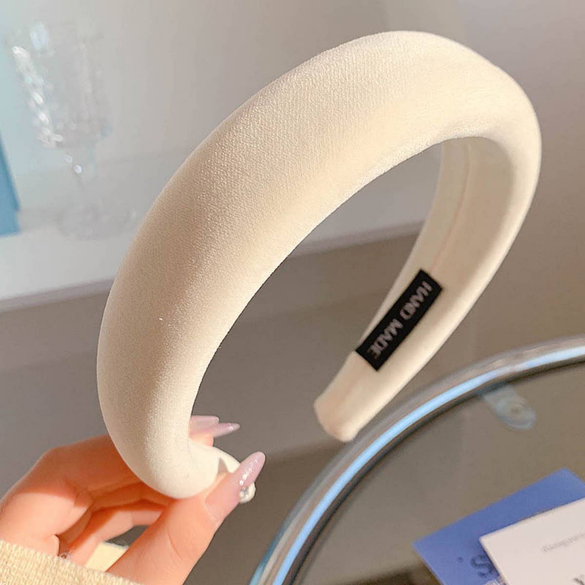 FASHION WIDE BRIM BLUE HEADBAND HAIRPIN HEADDRESS_CWAHA4026