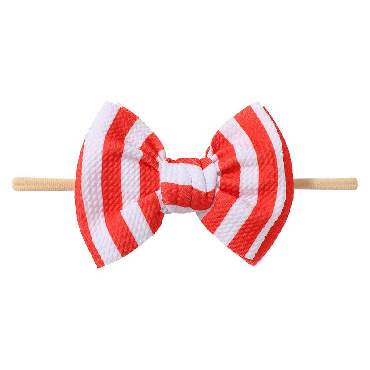 STRIPED CHILDREN'S HAIRBAND BOW HAIR ROPE_CWAHA2351