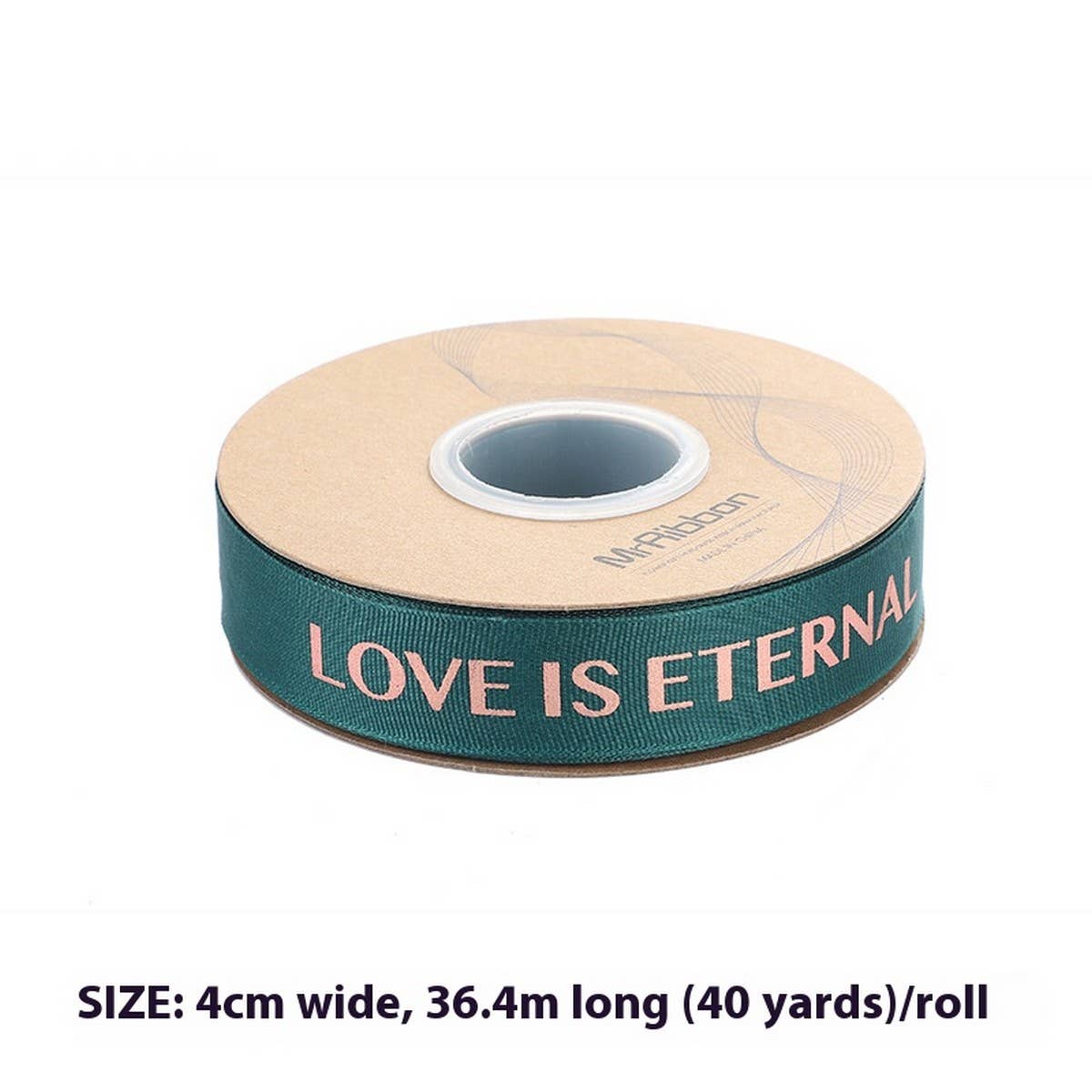 GOLD STAMPED THREADED RIBBON DIY BOW RIBBON