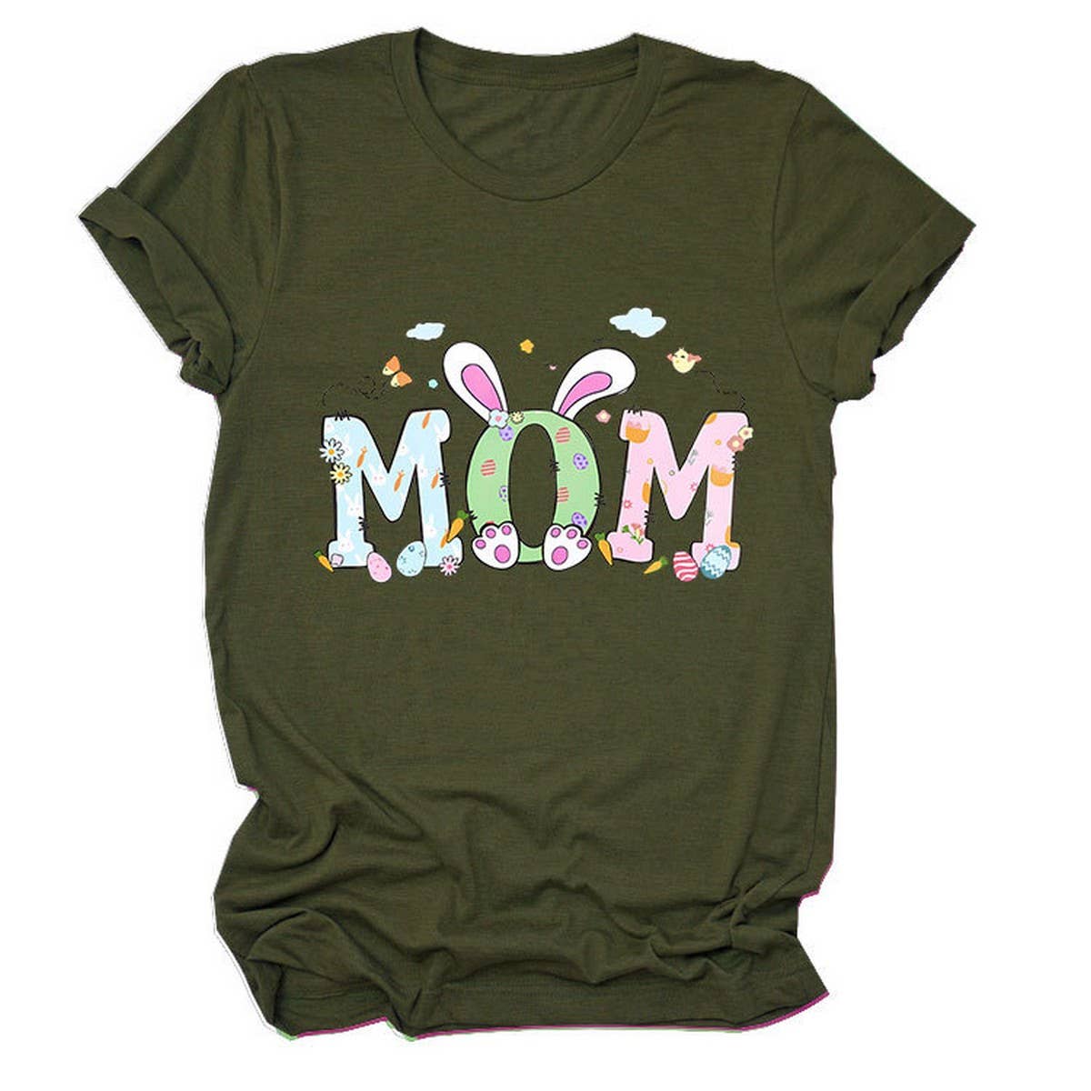 EASTER PERSONALITY FUN PRINTED SHORT SLEEVE TEES_CWTTS0783