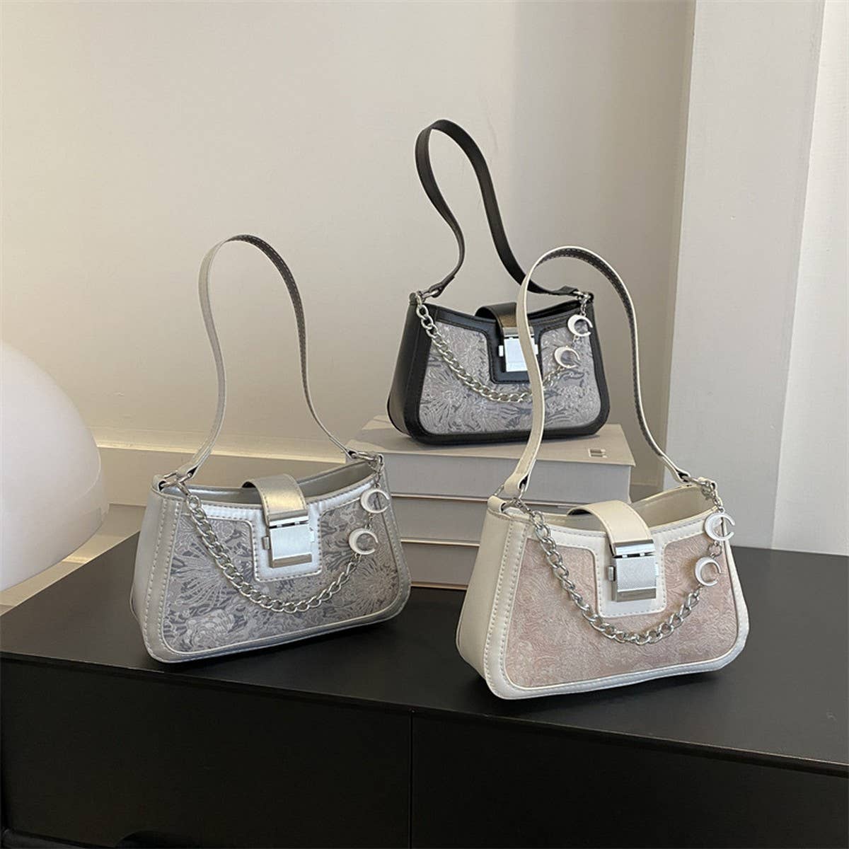 2024 NEW COLORBLOCK CHAIN SHOULDER BAG_CWAB3313