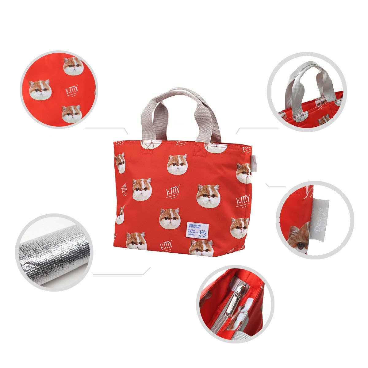 WATERPROOF PORTABLE THERMAL BENTO BAG FOR STUDENTS_CWAB1817