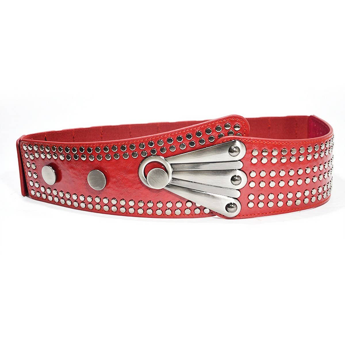 WOMEN'S RIVET RETRO DIAGONAL GIRDLE_CWABE0485