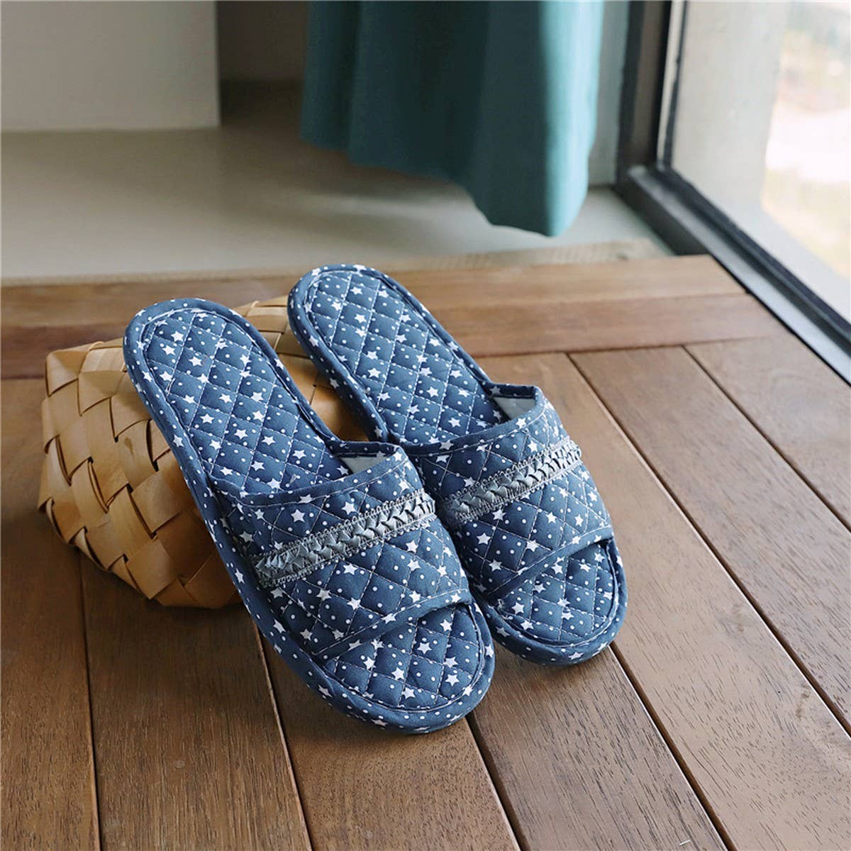 Linen Indoor Slippers for Home & Couple Wear