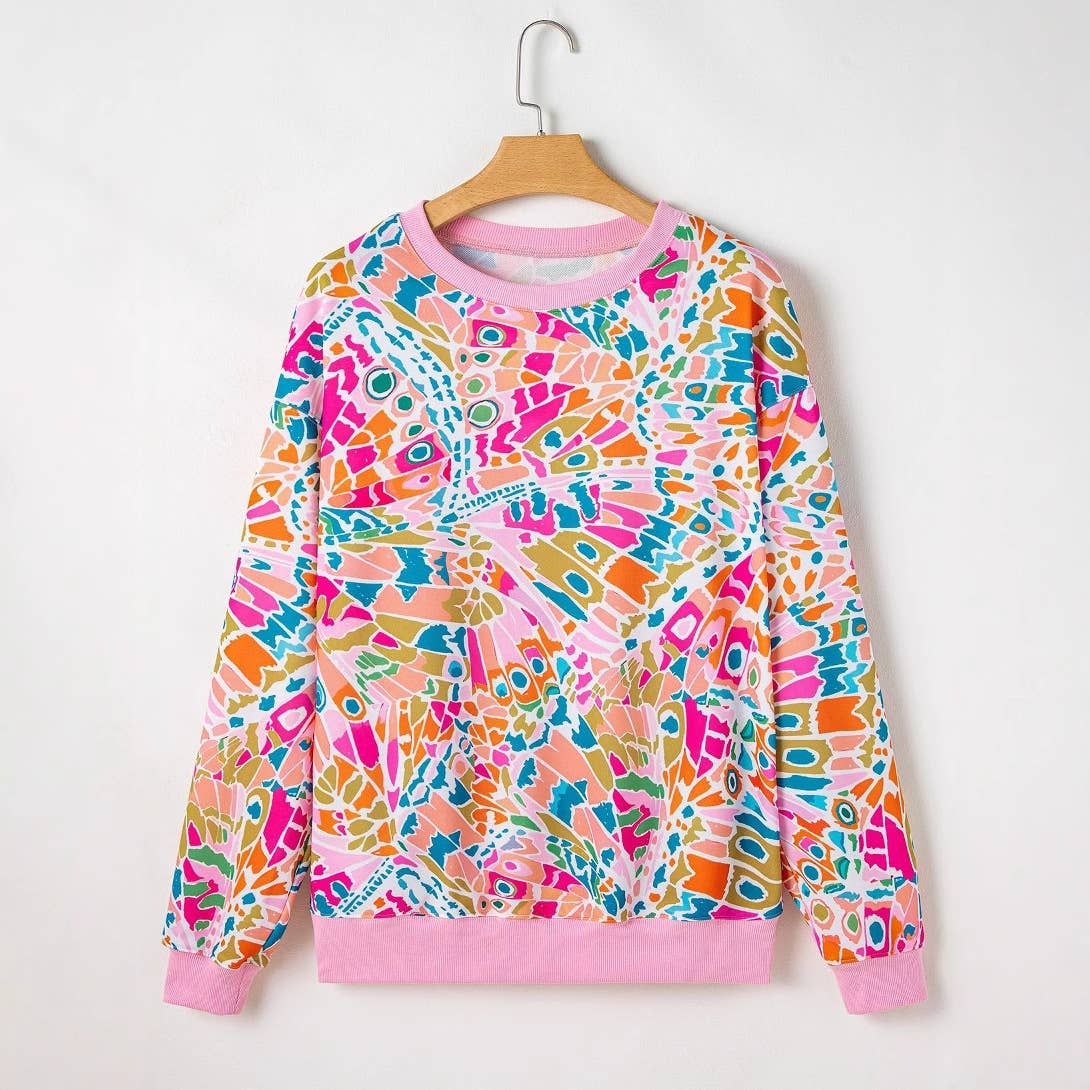 ABSTRACT PRINT INDIVIDUAL DESIGN SENSE HOODIE