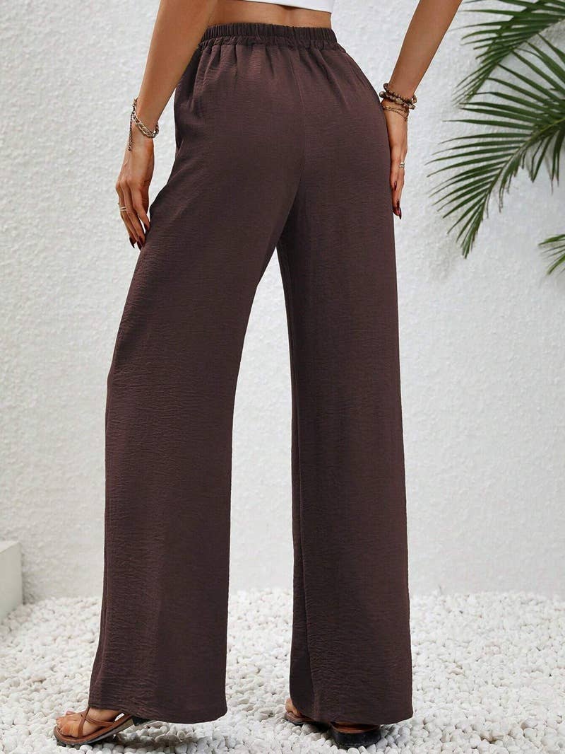 All-in-one floor-length straight leg pants
