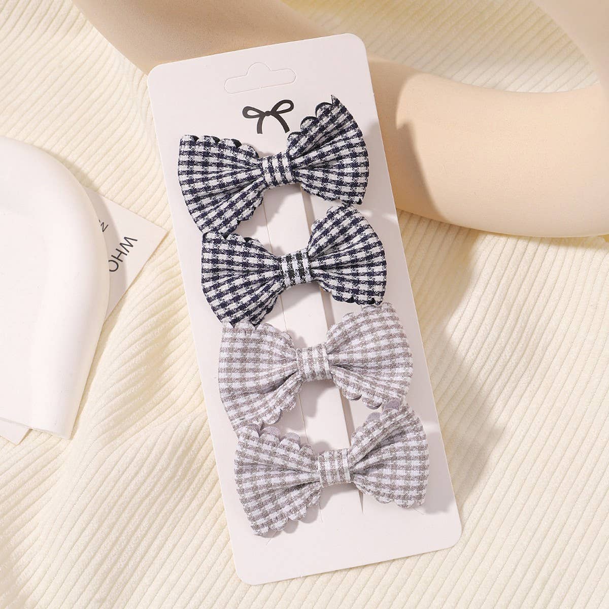 Girls¡¯ Plaid Lace Hair Clips ? Daily & Princess