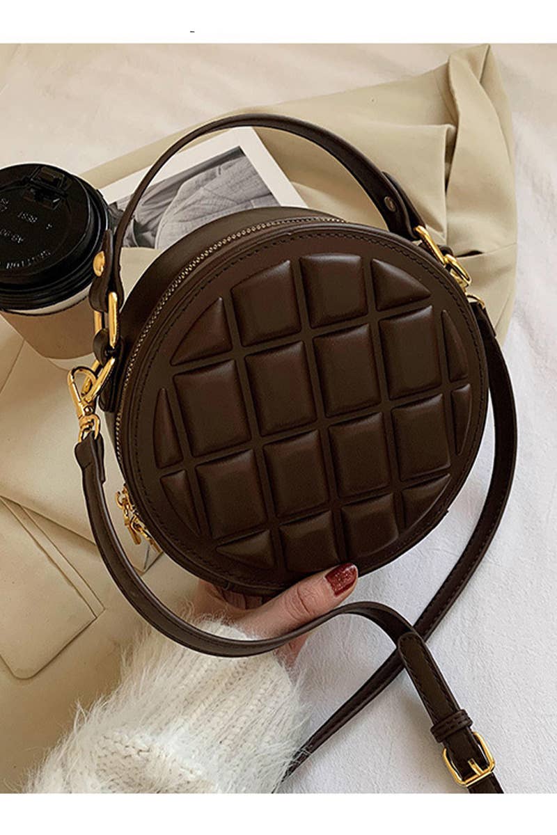 WAFFLE LOUND CROSS BODY BAG_CUAB0087