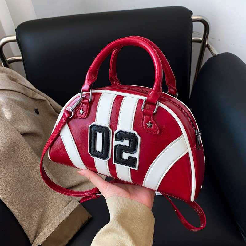 Fashionable patchwork niche and versatile handbag