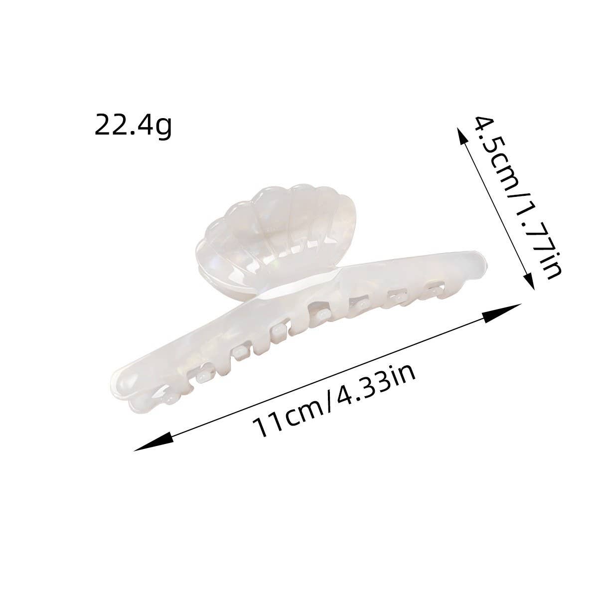 Sweet Shell Acetate Hair Claw, Chic Summer Clip_CWAHA1488