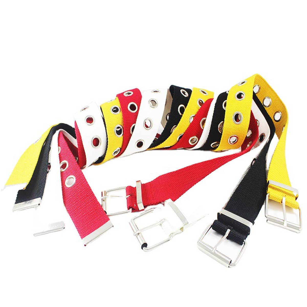 CWABE0953_CANVAS BELT WITH FULL HOLE EYELETS