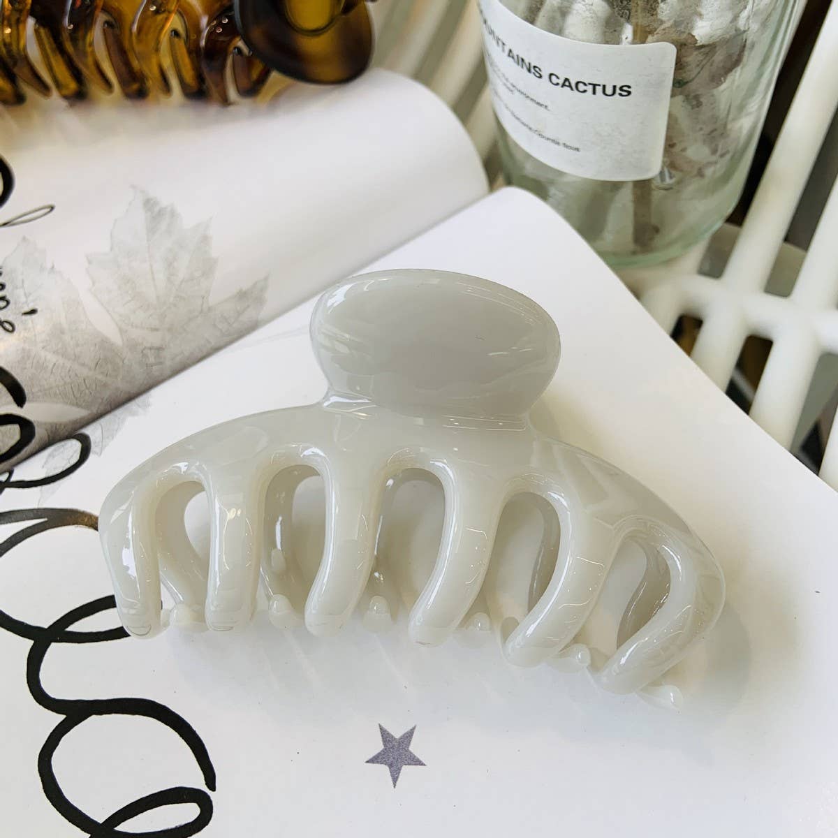 CWAHA1514_EXQUISITE SIMPLE LARGE HAIR CLAW CLIP