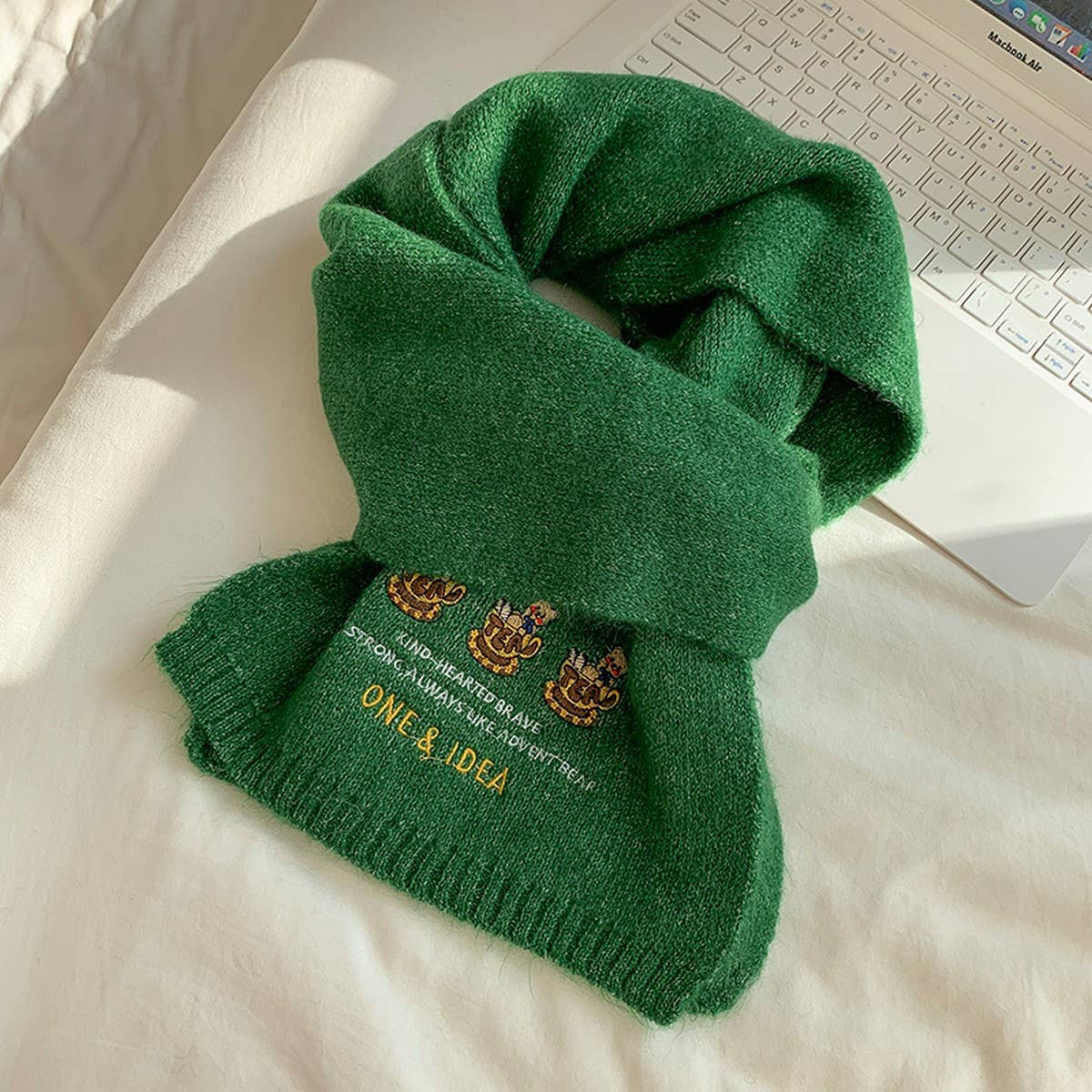 Bear Wool Scarf ??Soft Knitted Winter Neck Scarf_CWASC1505