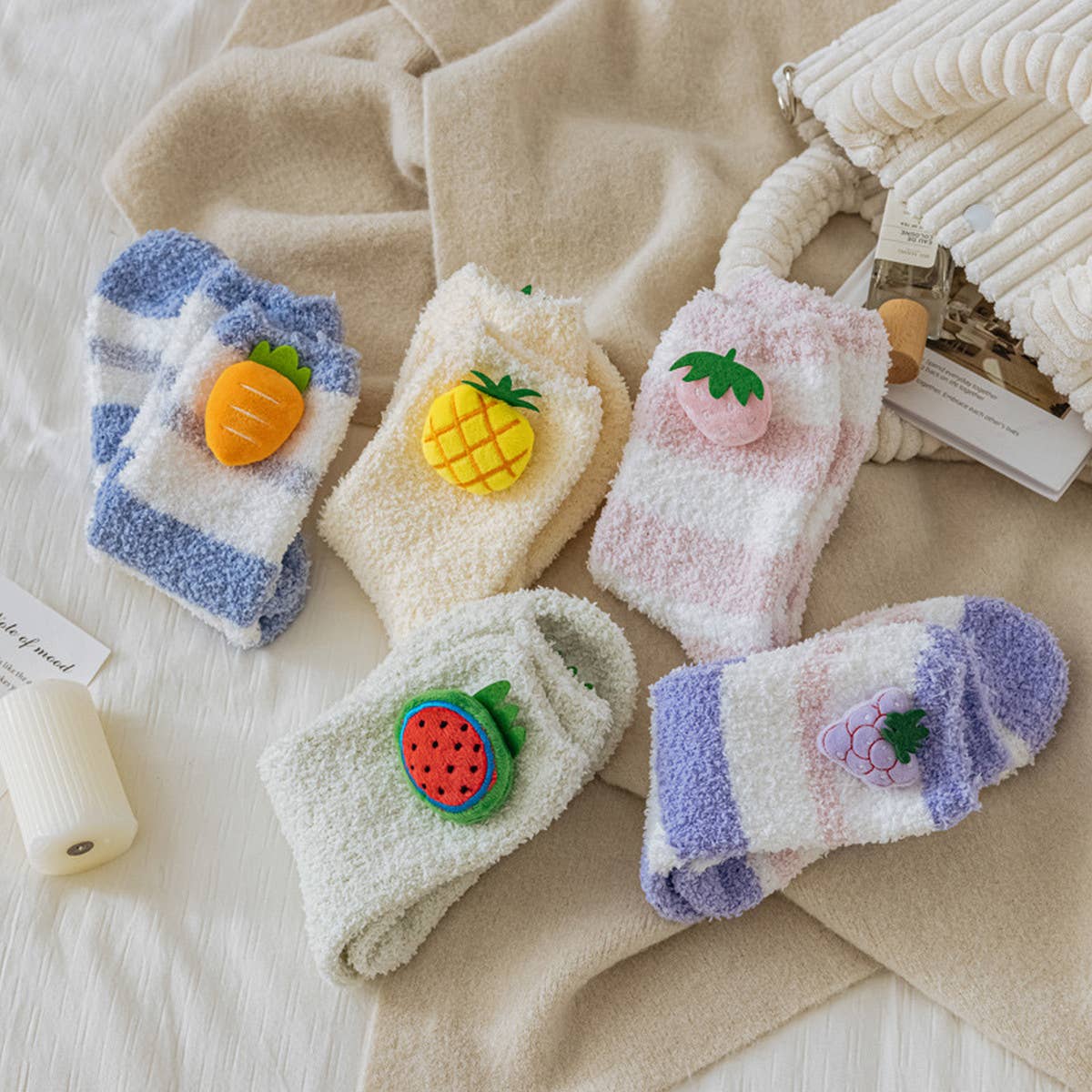 WOMEN NEW STYLE FRUIT WARM SOCKS