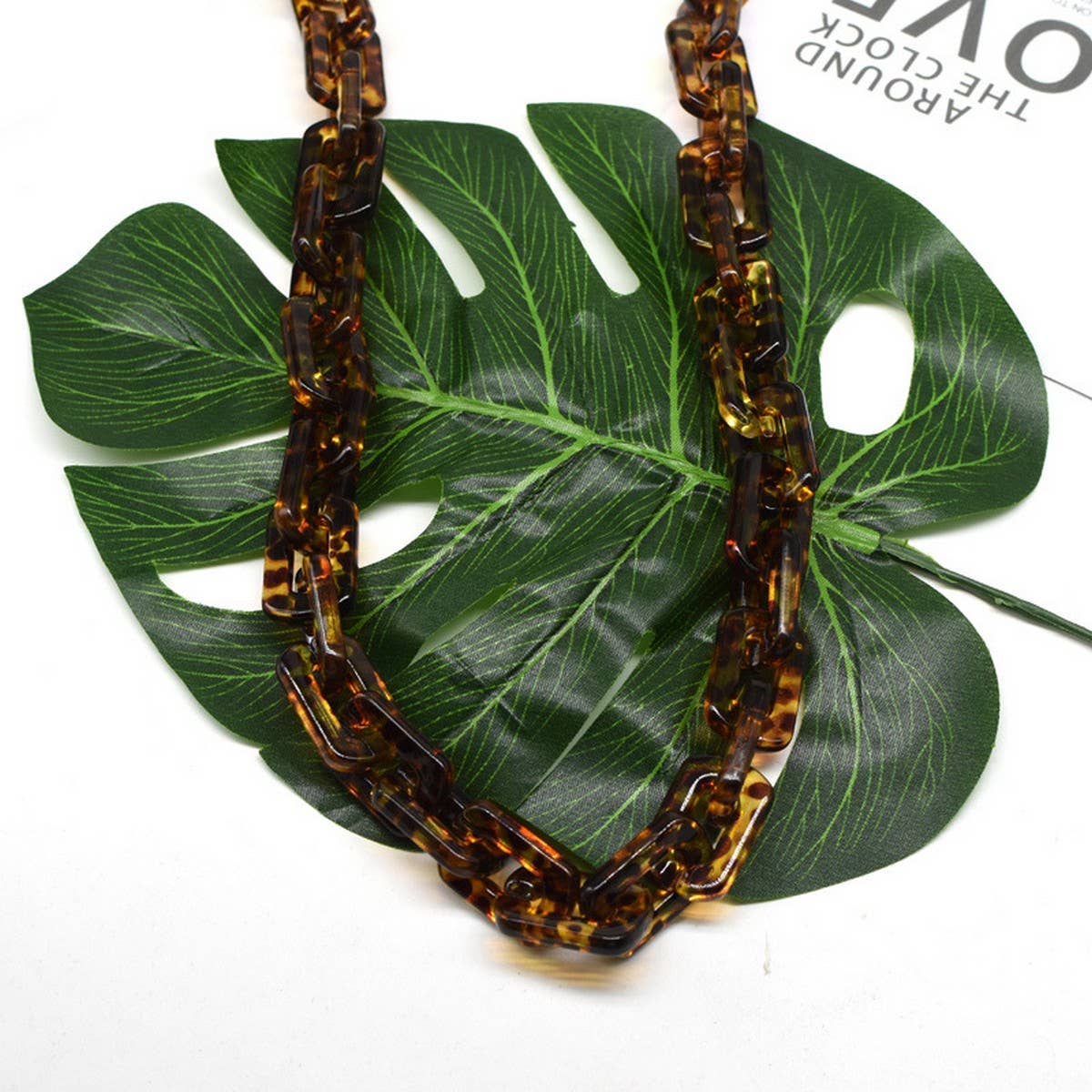 Acrylic Square Multi-Color Bag Chain,Bag Strap_CWMM5093