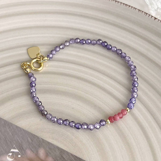 Personalized stone freshwater pearl bracelet