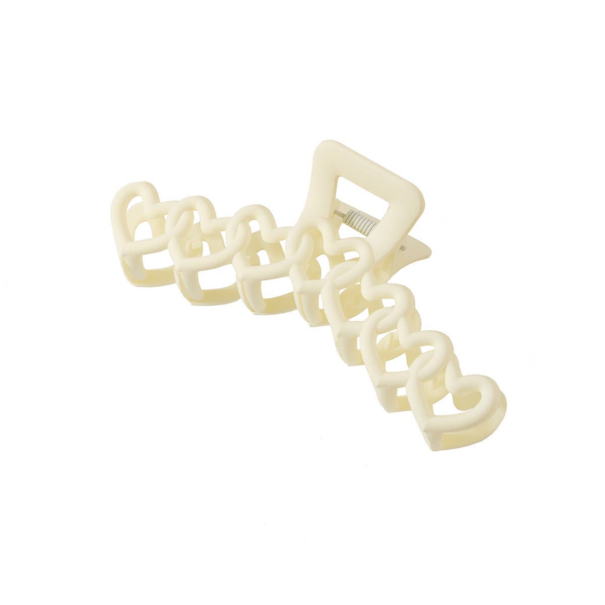 Colorful hollow heart-shaped hairpin simple clip_CWAHA0470