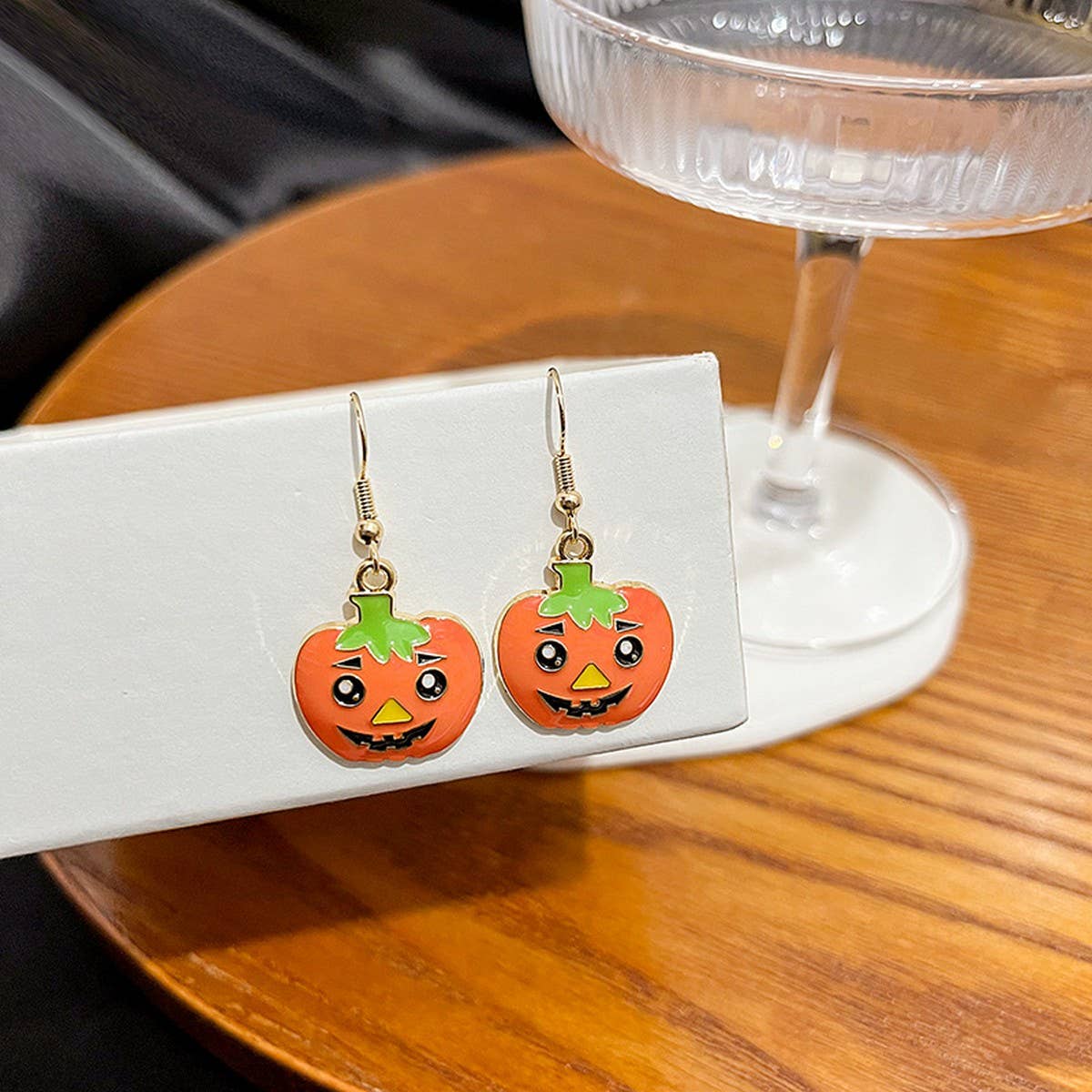 HALLOWEEN PUMPKIN HEAD DEVIL EARRINGS