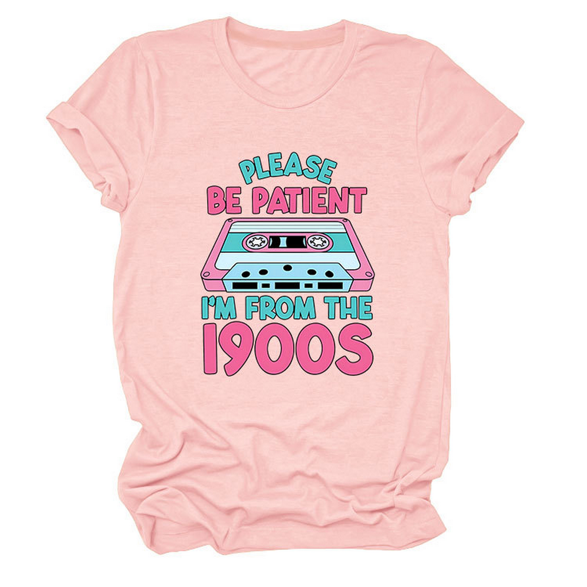 Women??¢s Tee ??Please Be Patient Letter Print_CWTTS1501