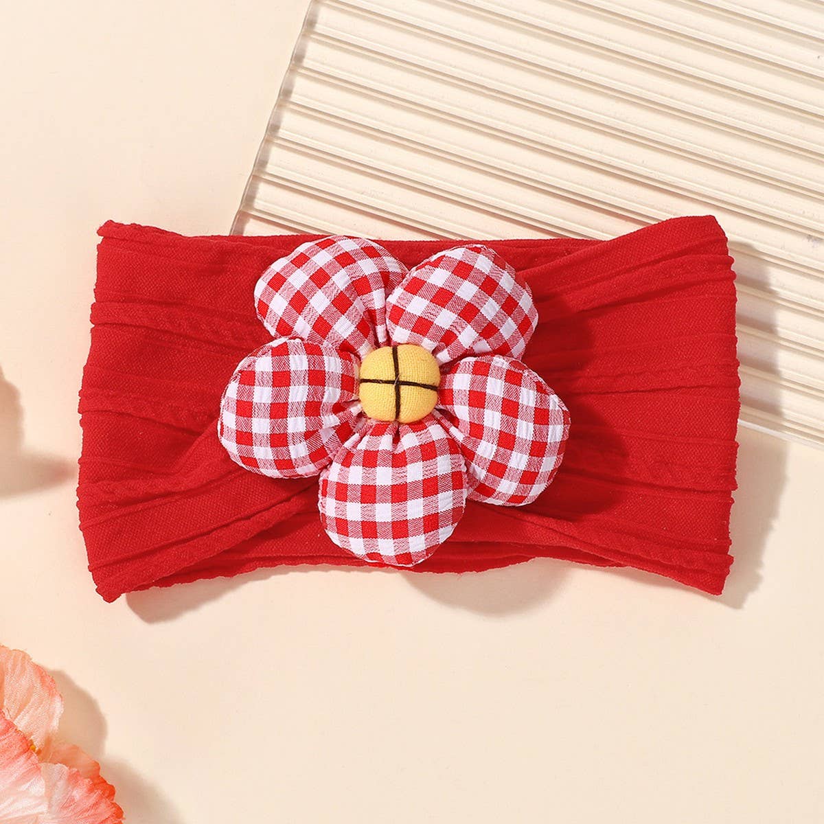 Soft Baby Headband with Flower ??Nylon Stretch_CWAHA6721