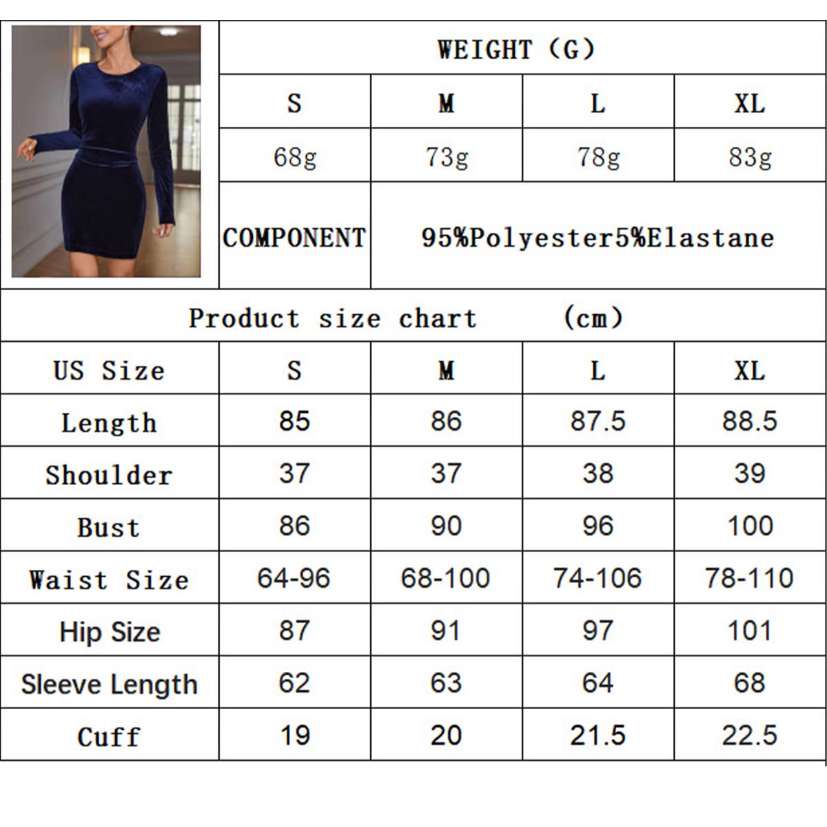 SEXY BACKLESS DESIGN SLIM VELVET DRESS