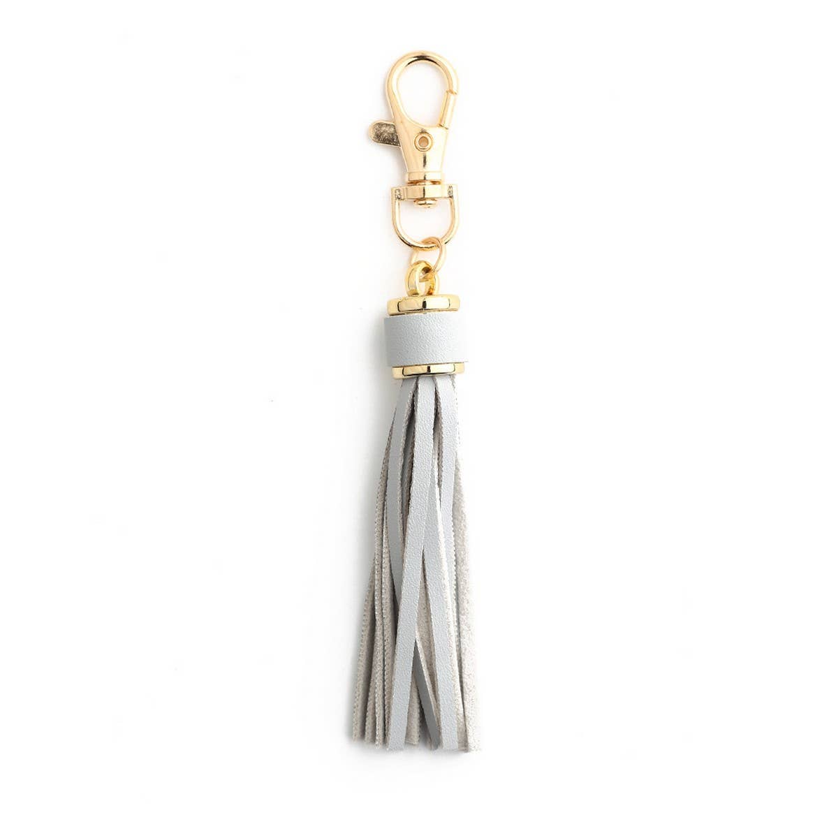 Leather Fringe Keychain, PU Tassel Bag Charm_CWAB5008