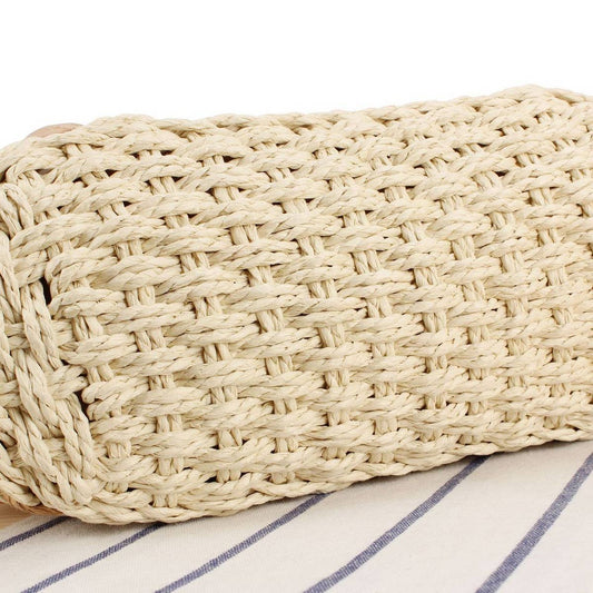 SEASIDE AND BEACH TRAVEL SIMIAN STYLE STRAW BAG_CWAB2015