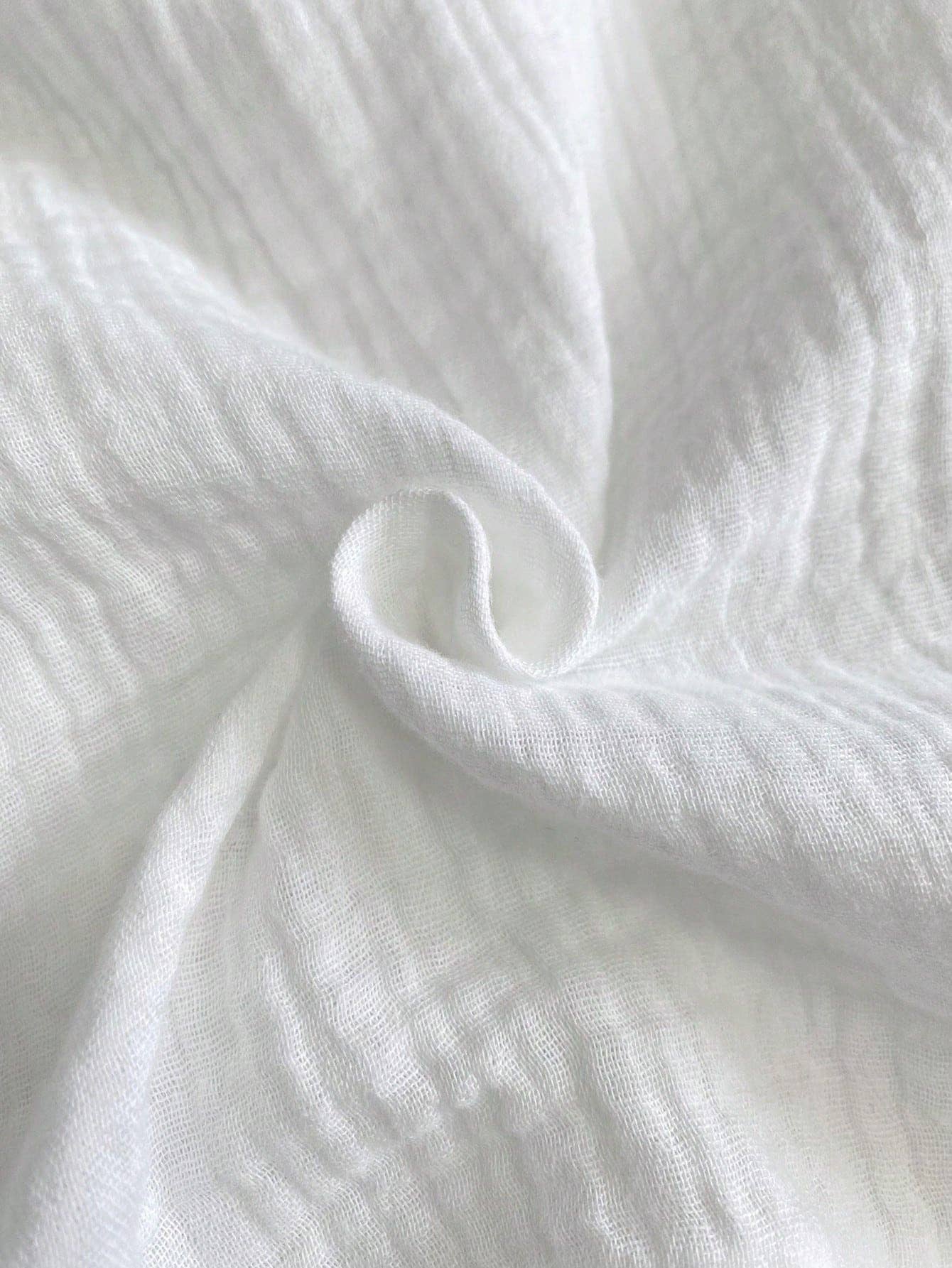 Pure cotton pure color easy wide-legged pants