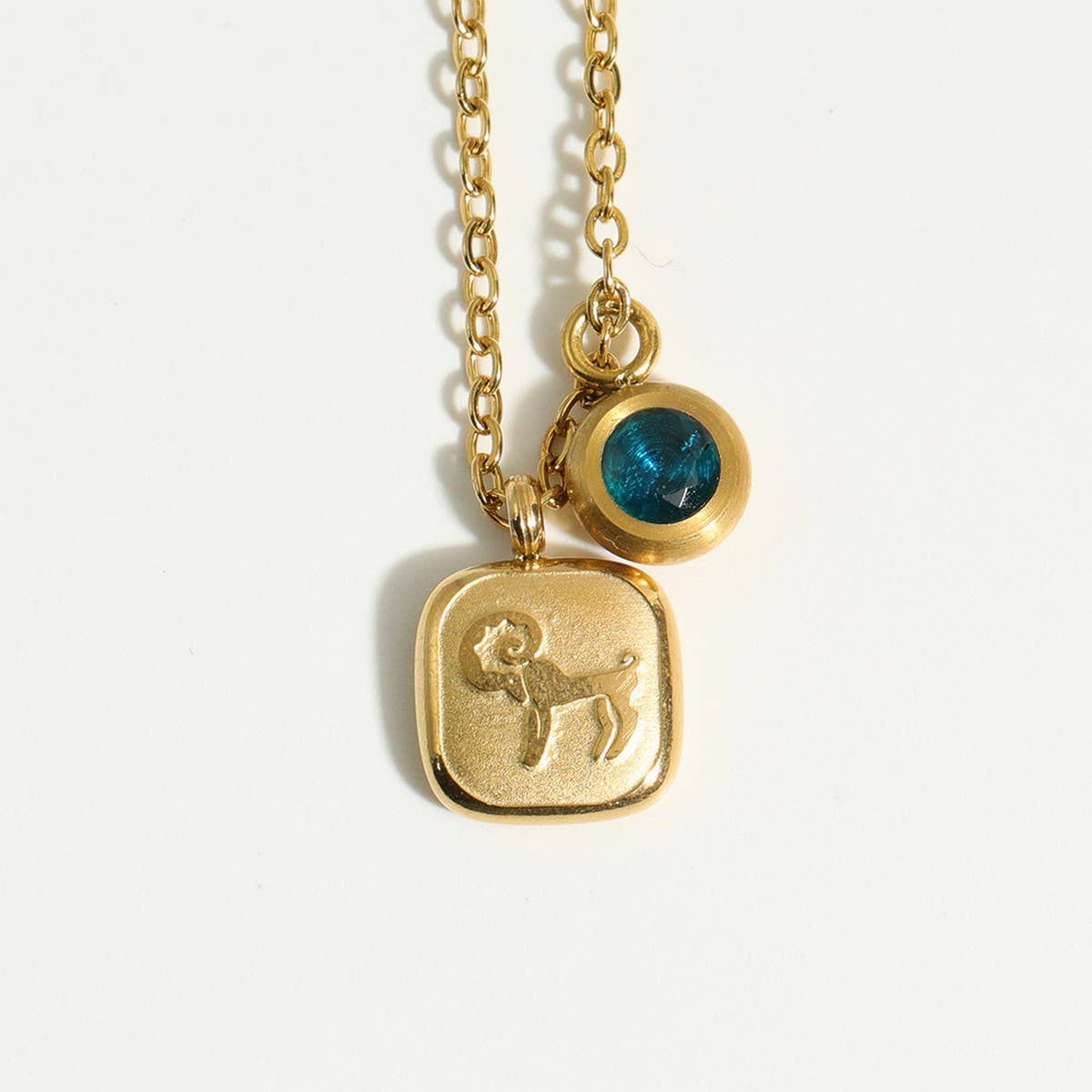 NEW RETRO 12 ZODIAC SIGN PENDANT NECKLACE